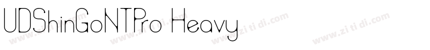 UDShinGoNTPro Heavy字体转换